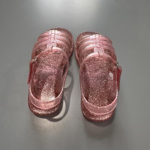 Lot of 2 pairs Toddler Girls Size 10 Sandals Casual Summer Unbranded Pink Cream - Picture 5 of 10